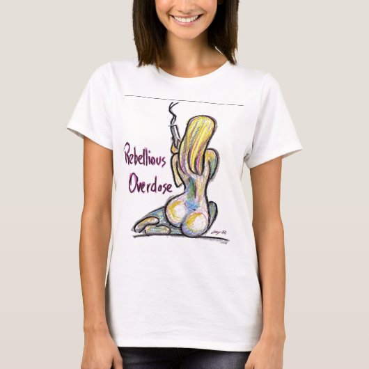 T-shirt Poussin rebelle 06 d'overdose (Devant)