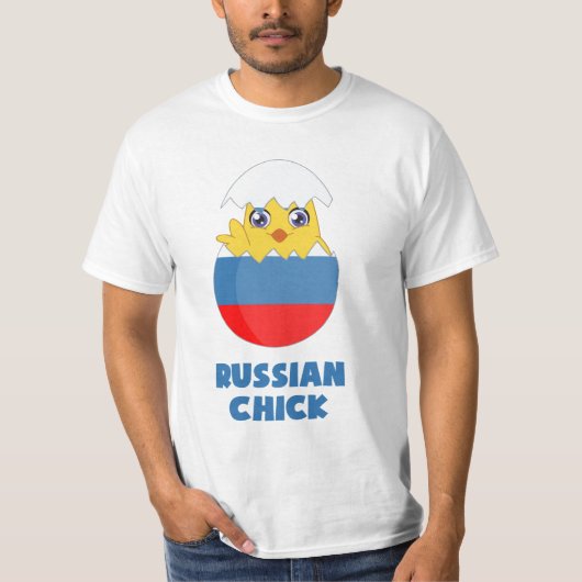 T-shirt Poussin russe, une fille de Russie (Devant)