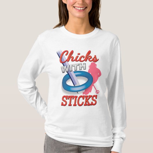 T-shirt 'Poussins avec bâtons' (Devant)