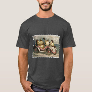 T-shirt Poussins de Pâques de style rétro