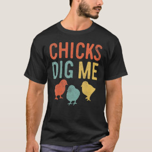 T-shirt Poussins de Pâques pour enfants Je suis retro vint