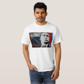 T-shirt Poutine avec drapeau russe (Devant entier)