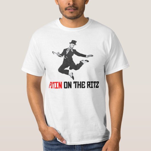 T-shirt Poutine drôle sur le Ritz (Devant)