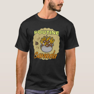T-shirt Poutine frites canada patate alimentaire québec fa