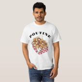 T-shirt Poutine Québec Canada Aliments canadiens Fries fra (Devant entier)