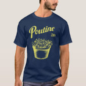 T-shirt Poutine rétro - Canada - Montréal (Devant)