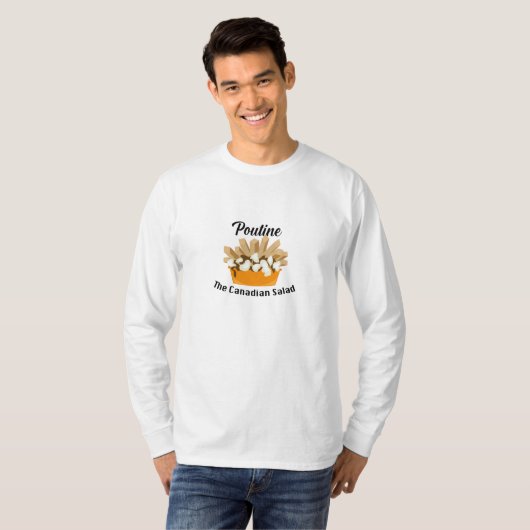 T-shirt Poutine, Salade Canadienne - T- (Devant entier)