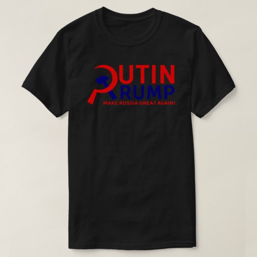 T-shirt Poutine Trump Rendre sa grandeur à la Russie (Design devant)
