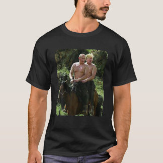 T-shirt Poutine Trump Riding Horse mème Russie États-Unis
