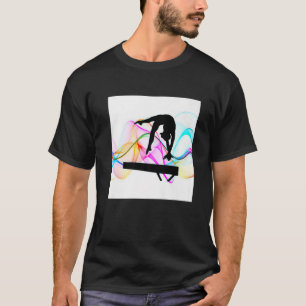 T-shirt Poutre d'équilibre de gymnastique Tourbillons colo