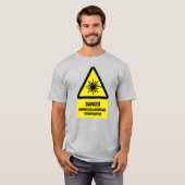 T-shirt Poutres laser pewpew (Devant entier)