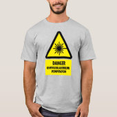 T-shirt Poutres laser pewpew (Devant)