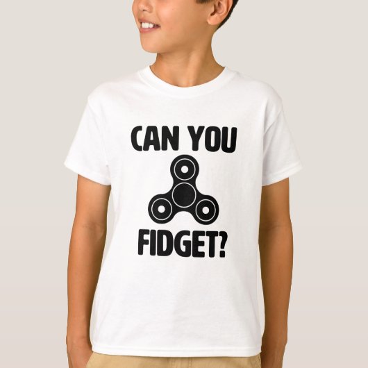 T-shirt Pouvez-vous Fidget ? Fantastique chemise à épluche (Devant)