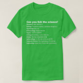 T-shirt Pouvez-vous remettre la science en question ? (Design devant)