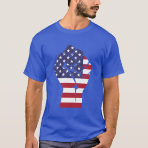 T-shirt "Pouvoir Américain – Poing Patriotique de l'Unité"