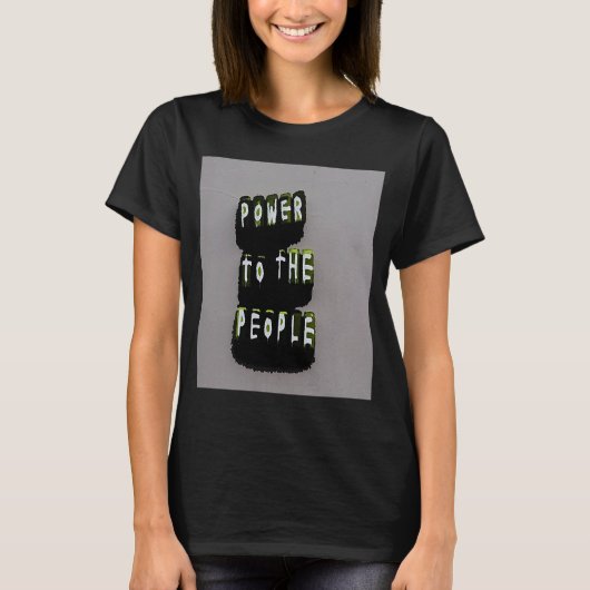 T-shirt pouvoir au peuple (Devant)