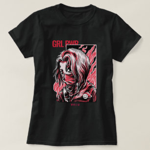 T-shirt POUVOIR FILLE mignonne fille anime