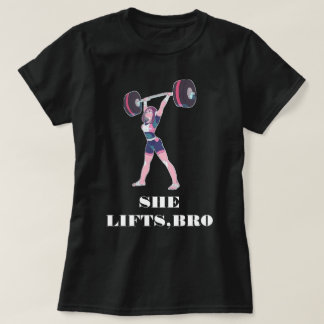 T-SHIRT POUVOIR LIFTING LOURDS POIDS INCIDENT LES FEMMES T