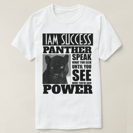 T-SHIRT POUVOIR PANTHÈRE (Design devant)