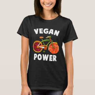 T-shirt Pouvoir Végétalien Vélo Drôle de Légume Amant Végé