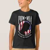 T-shirt Pow Mia Usa Flag You Are Not Forgotten (Devant)