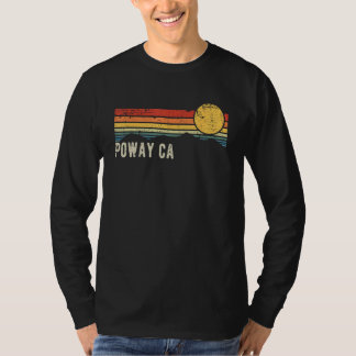 T-shirt Poway California Retro Sunset Style désorganisé De