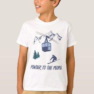 T-shirt Powder to the People Station de ski