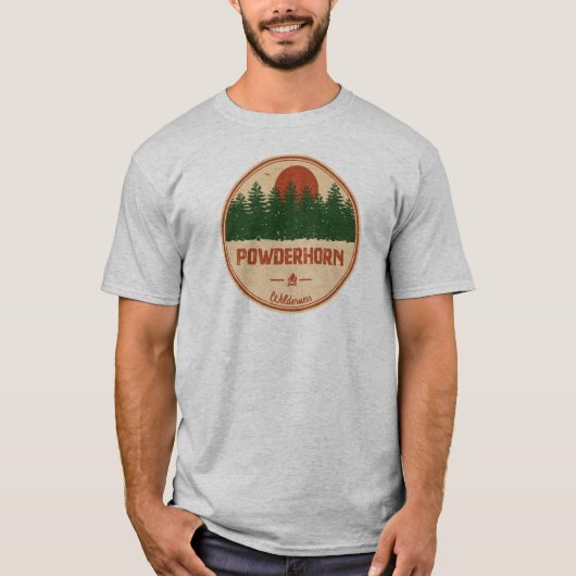 T-shirt Powderhorn Wilderness Colorado (Devant)