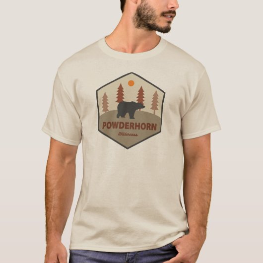 T-shirt Powderhorn Wilderness Colorado Ours (Devant)