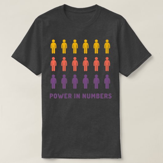 T-shirt Power in numbers (Design devant)