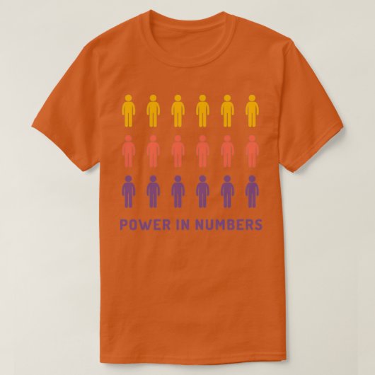 T-shirt Power in numbers 3 (Design devant)