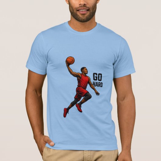 T-shirt Power Move de basket-ball - Fort esprit fo (Devant)