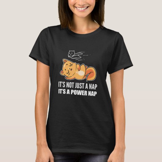T-shirt Power Nap Lazy Et Sleepy Personne (Devant)