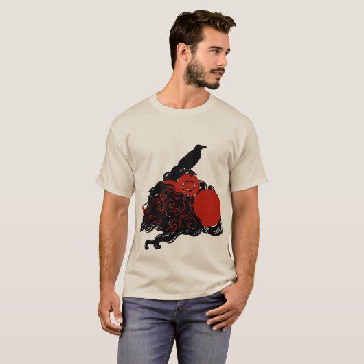 T-shirt Power Raven pour Adultes et Enfants T-Shi (Devant entier)