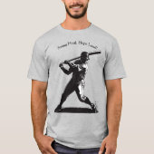 T-shirt Power Swing - Conception de base-ball de style com (Devant)