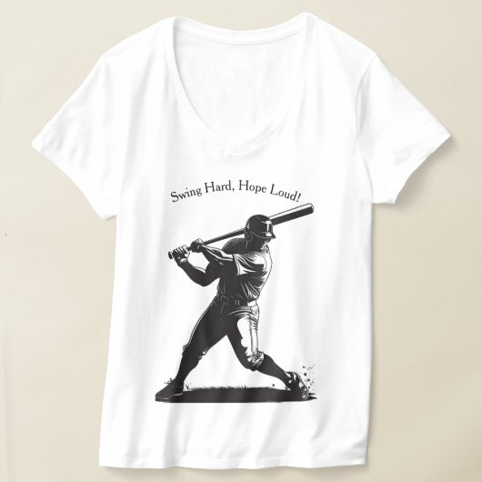 T-shirt Power Swing – Conception de baseball de style BD (Poser)