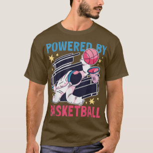 T-shirt Powered by basketball