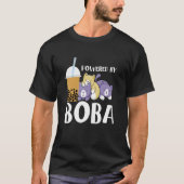 T-shirt Powered By Boba Bubble Tea (Devant)