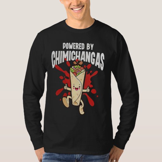 T-shirt Powered By Chimichangas (Devant)