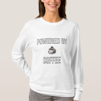 T-shirt Powered by Coffee – Minimalist Coffee Lover Design