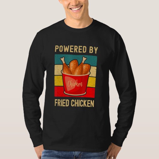 T-shirt Powered By Fried Chicken (Devant)