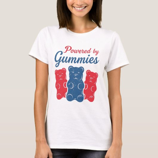 T-shirt Powered By Gummies  (Devant)