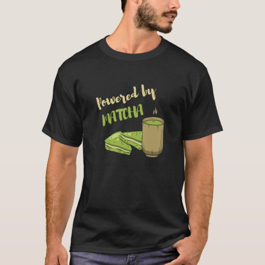 T-shirt Powered By Matcha the Matcha Tea (Devant)