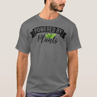 T-shirt Powered By Plante Graphic Hommes Femmes Végétarien