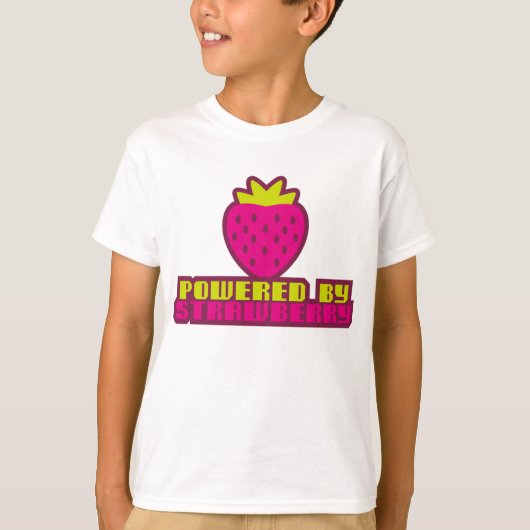 T-SHIRT POWERED_BY_STRAWBERRY (Devant)