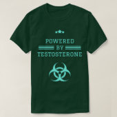 T-shirt Powered by testostérone (Design devant)