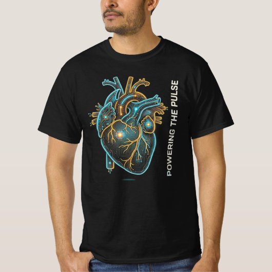 T-shirt Powering The Pulse Circuit Heart Gift (Devant)