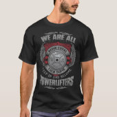 T-shirt Powerlifting - STEP UP Barbell Plate - Gym (Devant)