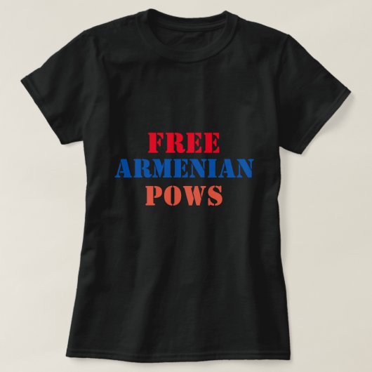 T-shirt Pows arménien libre (Design devant)