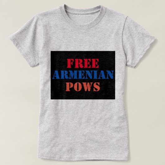 T-shirt Pows arménien libre (Design devant)